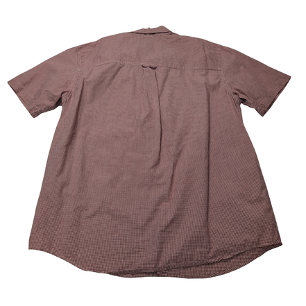 Chemise CHAPS rouge à carreaux manches courtes taille M #5e