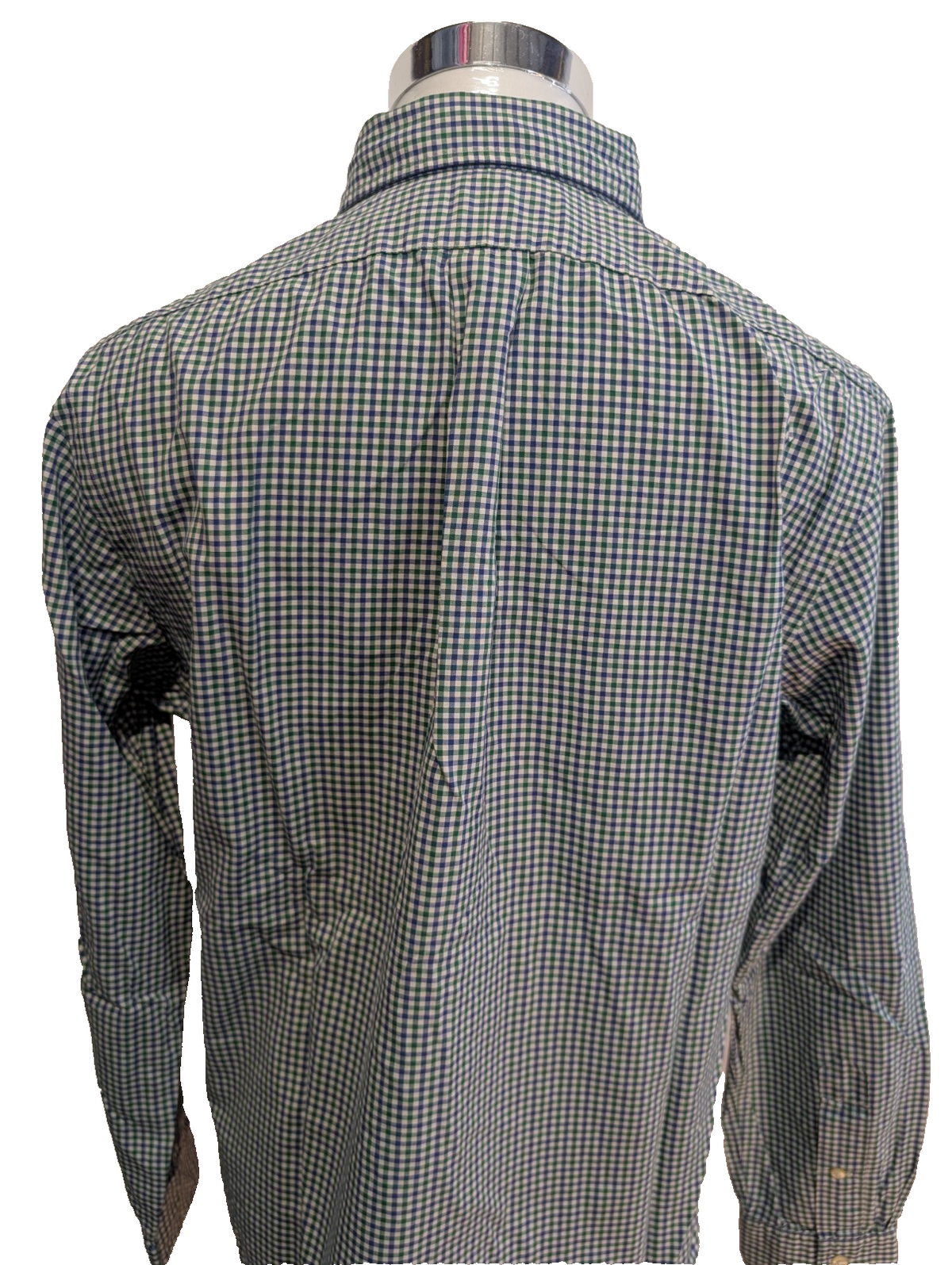 Chemise Polo Ralph Lauren Shirt L Custom Fit Carreaux Vert Bleu Button Down Logo