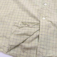 Chemise Nautica XL Vert Pâle Carreaux Bleus 100% Coton Manches longues