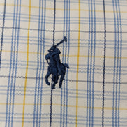 Chemise Polo Ralph Lauren Shirt Yarmouth XL XXL Pinpoint Oxford Jaune Bleu 