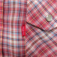 Chemise Levi's western cowboy rouge à carreaux taille M #202e