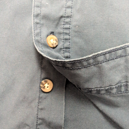 Chemise Carhartt Workwear XL bleu marine coton poche stylo rare
