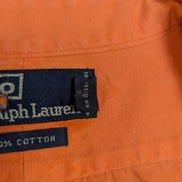 Chemise Polo Ralph Lauren orange deux poches sans logo taille XL #2816