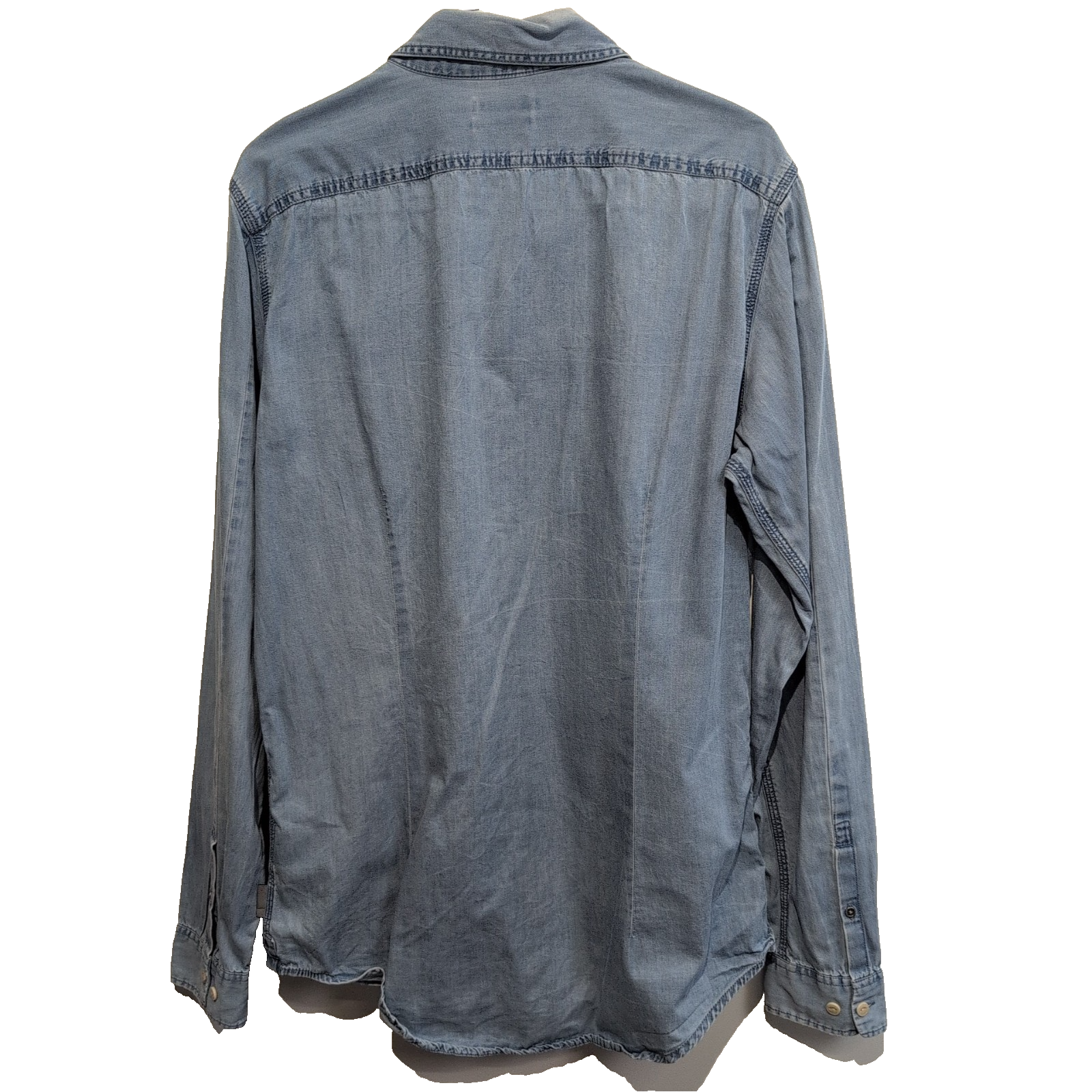 Chemise Calvin Klein bleue jean slim fit taille M #205e