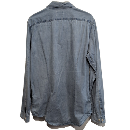 Chemise Calvin Klein bleue jean slim fit taille M #205e