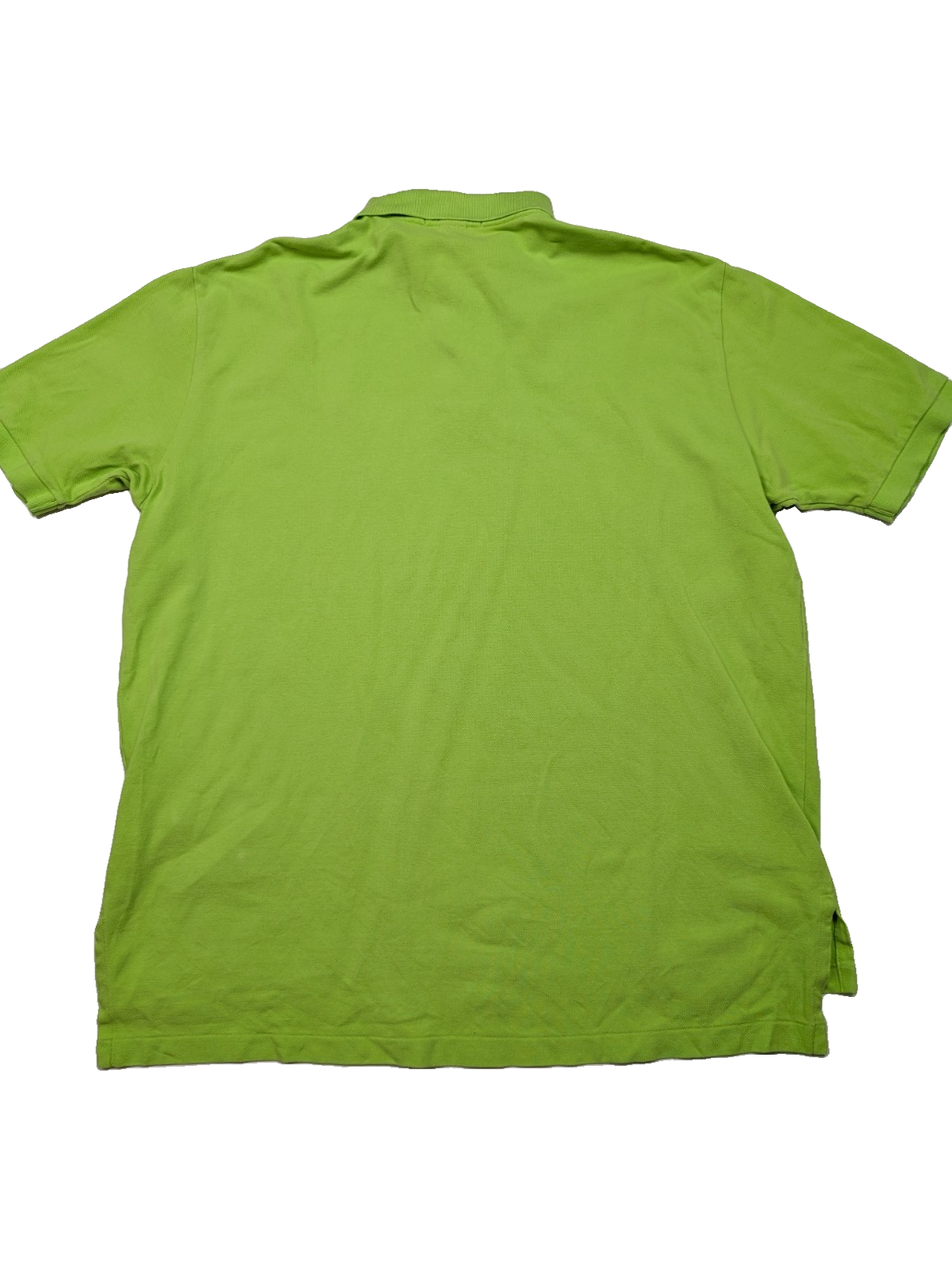 Polo manches courtes Polo Ralph Lauren XL vert anis logo bleu marine coton