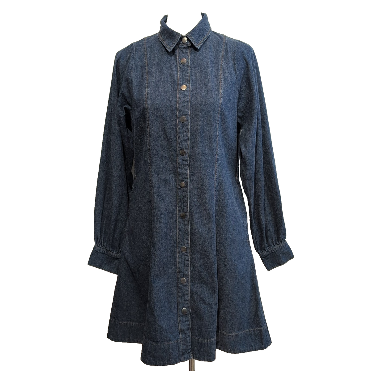 Robe Neo Noir 36 Jean Bleu Manches Longues Neuve Étiquette