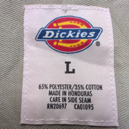 Chemise Dickies L Beige Workwear Made in Honduras Poche Stylo Manches Courtes