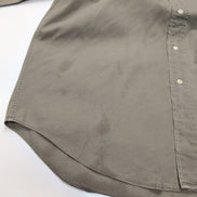 Chemise Ralph Lauren Blake M Kaki Vintage Logo Brodé Made in USA Coton