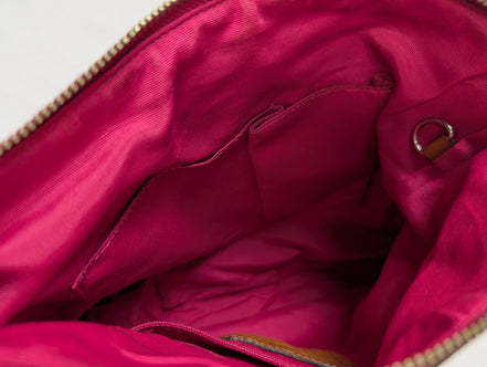 Sac Coach Signature Rose Fuchsia Toile Jacquard Bandoulière