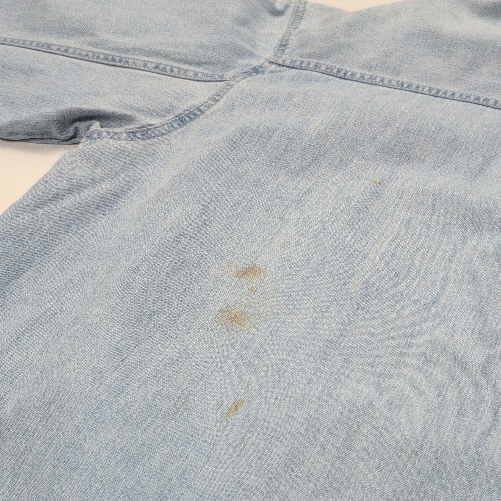 Chemise Levi's XL Jean Bleu 100% Coton 2 Poches Boutons Métal Logo