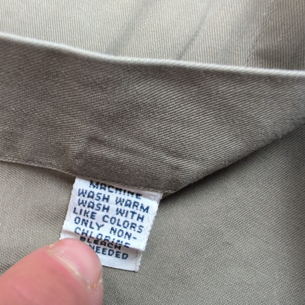 Chemise Ralph Lauren Blake M Kaki Vintage Logo Brodé Made in USA Coton
