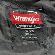 Blouson Wrangler Workwear XL 46/48 Veste Matelassée Chaude Capuche Noir