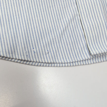 Chemise L.L. Bean Bleu à Rayures Wrinkle Resistant 1 Poche - Taille L