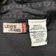 Chemise LEVI'S Jean Denim Noir Manches Longues Boutons Métal - Taille XL / XXL