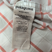 Chemise Patagonia XL grise carreaux bio coton pêche manches longues