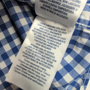 Chemise Ralph Lauren Garçon Junior XL 18/20 Carreaux Bleu Logo Rose