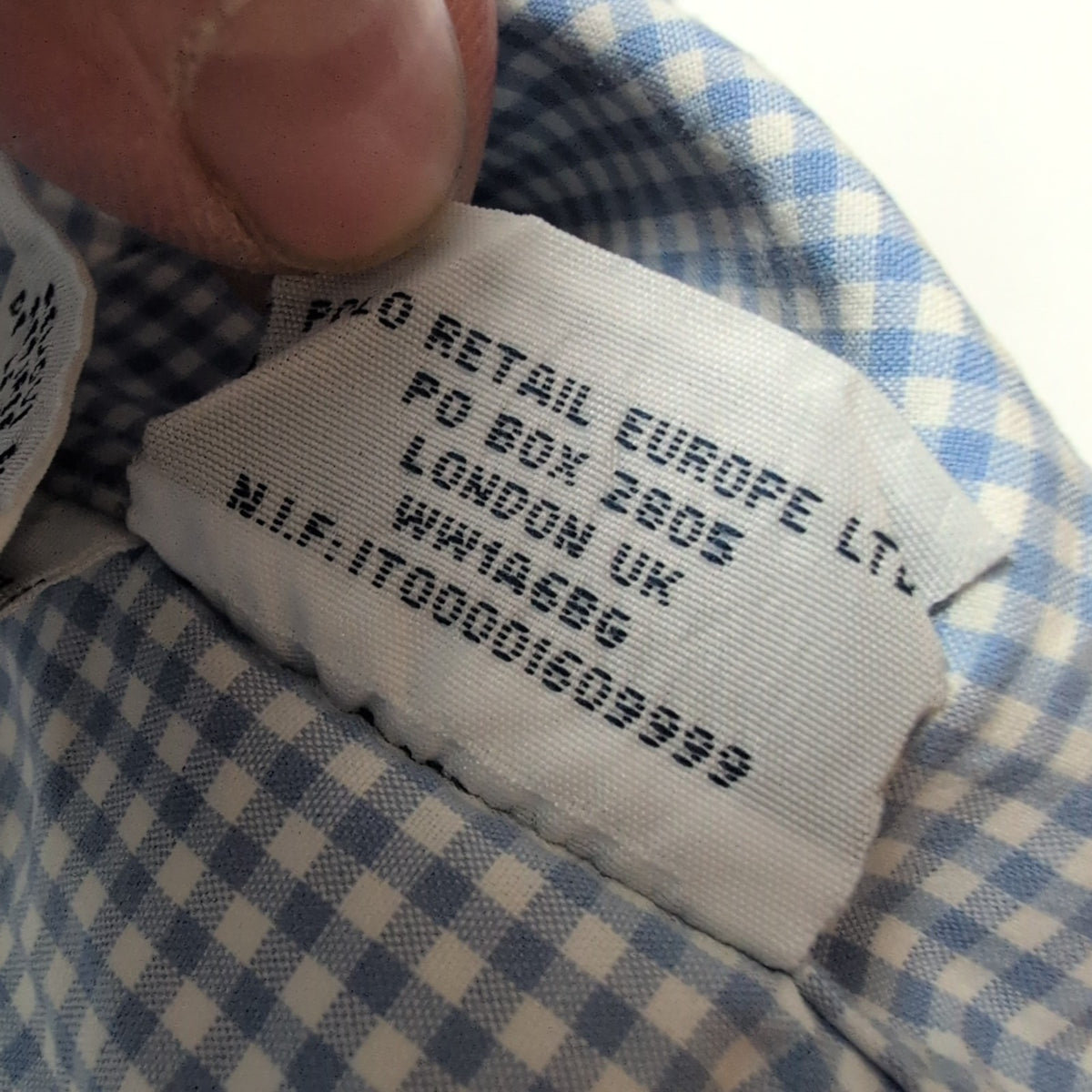 Chemise Polo Ralph Lauren Classic Fit XL Bleu Carreaux Manches Longues
