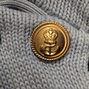Pull LAUREN Ralph Lauren femme XL coton bleu marine rayures écusson brodé