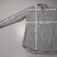 Chemise Fila blanche à rayures taille L #143msch
