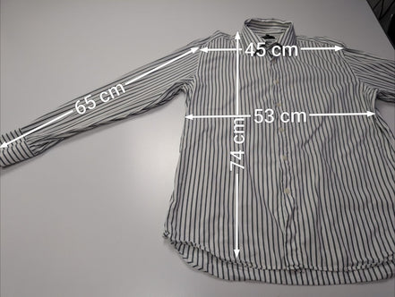 Chemise Fila blanche à rayures taille L #143msch
