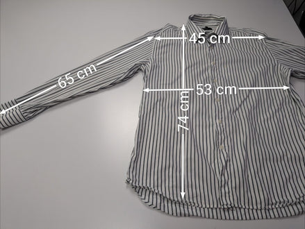 Chemise Fila blanche à rayures taille L #143msch
