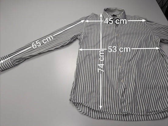 Chemise Fila blanche à rayures taille L #143msch