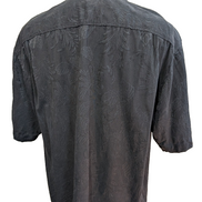 Chemise Hawaïenne JOSEPH & FEISS 100% Soie Marine Feuillage - Taille L