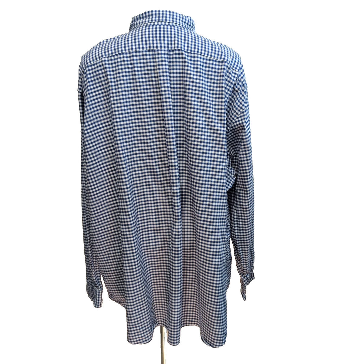 Chemise Ralph Lauren Classic Fit 4XL Big Bleu Carreaux Oxford Logo Orange