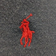 Sweat Polo Ralph Lauren XXL bleu marine logo rouge brodé Made in USA col rond
