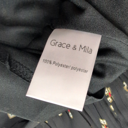 Mini Jupe Femme Grace & Mila Lucas Taille M Noire Plissée Dentelle Neuve