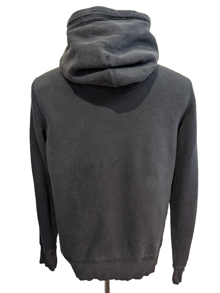 Sweat à Capuche Nike Vintage Noir - Logo Brodé - Coton Épais - Taille S