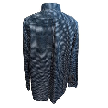 Chemise Olymp Luxor Bleu Foncé Motif Coton Manches Longues Taille XXL