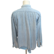 Hard Rock Cafe chemise vintage jean bleu clair logo brodé XL
