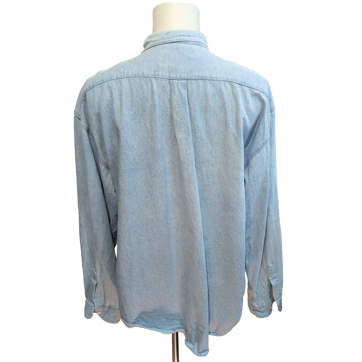 Hard Rock Cafe chemise vintage jean bleu clair logo brodé XL