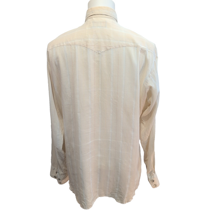 Chemise Wrangler Western Made in USA à Rayures - Taille L