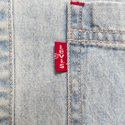 Chemise Levi's Vintage Denim Jean Bleu Clair Poches Taille L manches longues