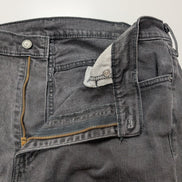 Jean Levi's 514 Vintage Homme W38 L32 Noir Denim Stretch Straight Fit Droit