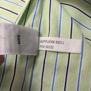 Chemise Polo Ralph Lauren Regent M L Verte Bleue Rayures Classic Fit Shirt