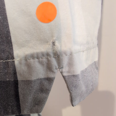 Chemise Manches Courtes Levi's à Carreaux Bleu et Blanc Taille L 1 poche