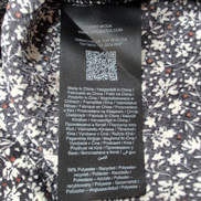Haut Femme Vero Moda Taille XS Noir Fleuri Blanc Manches Bouffantes Neuf