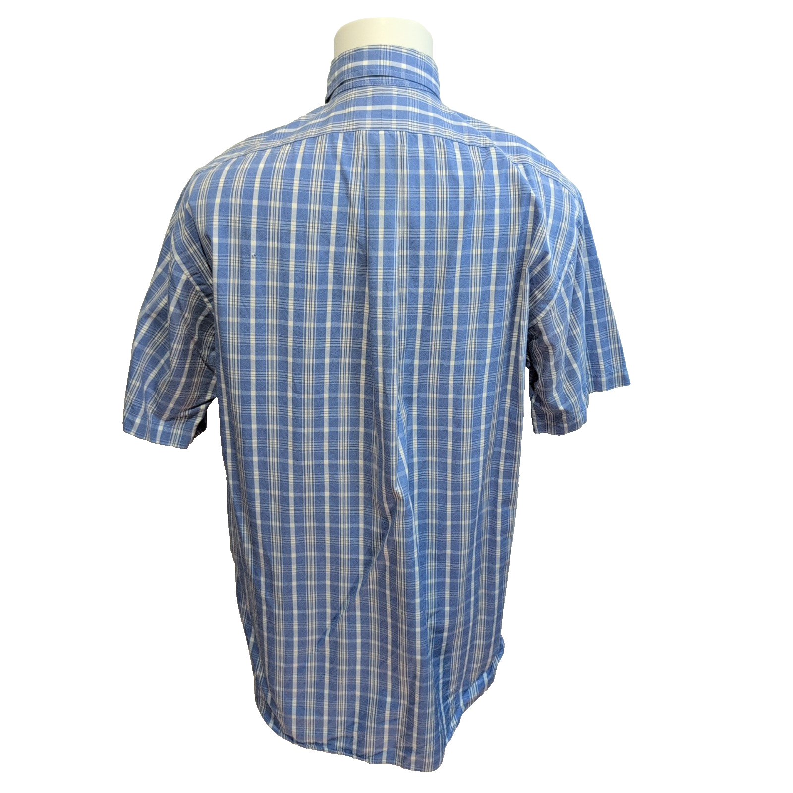 Chemise Ralph Lauren Blake M Bleu Blanc Carreaux Manches Courtes