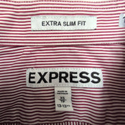 Chemise Express XS Bordeaux Rayures Extra Slim Fit manches longues