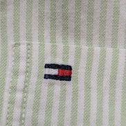 Chemise Tommy Hilfiger verte à rayures taille L #273msch