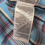 Chemise Tom Taylor carreaux bleu rouge poche manches courtes XXL