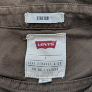 Chemise LEVI'S Marron Coton Stretch Manches Longues - Taille L