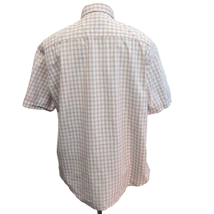 Chemise Timberland Manches Courtes Rouge à Carreaux - Taille L