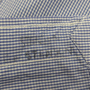 Chemise Polo Ralph Lauren Shirt Blake L XL Vichy Bleu Logo Noir Button Down