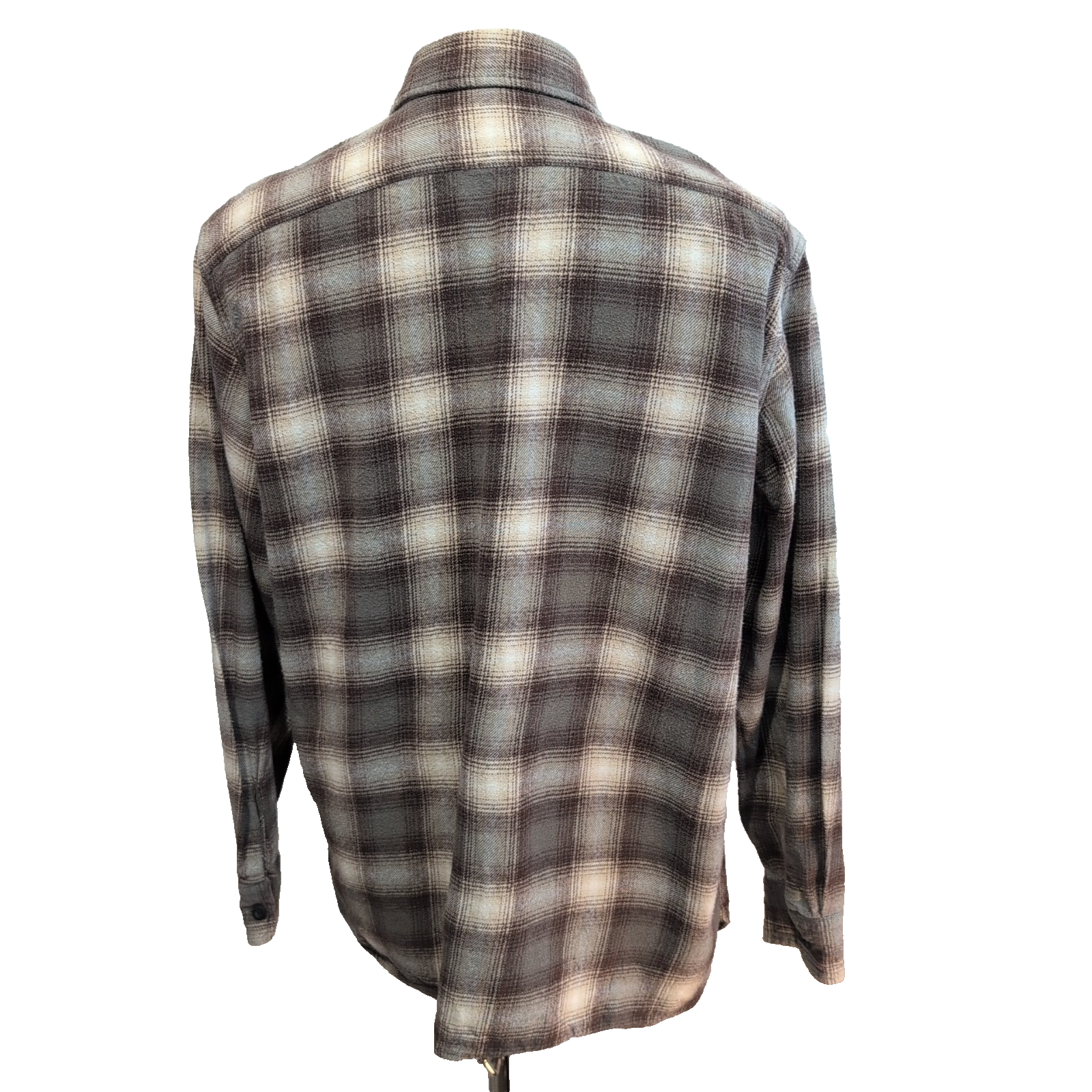 Chemise Levi's Vintage Flanelle Épaisse Carreaux Marron / Beige Taille L