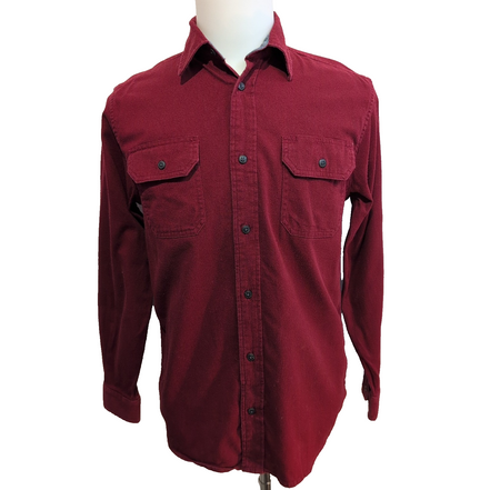 Chemise WRANGLER Bordeaux FLEX avec Poches Manches Longues - Taille S